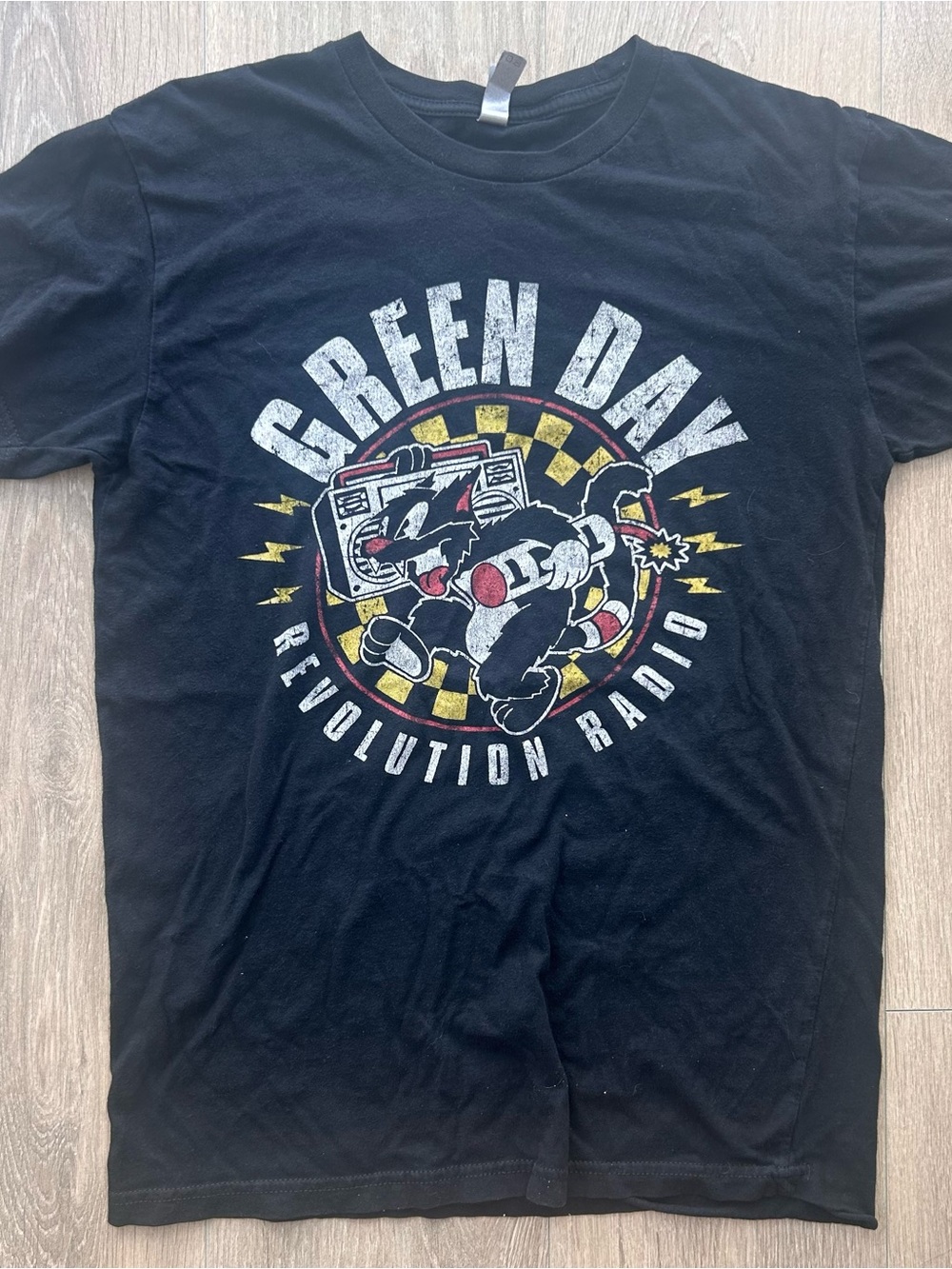Green Day Revolution Radio Black Graphic Tee